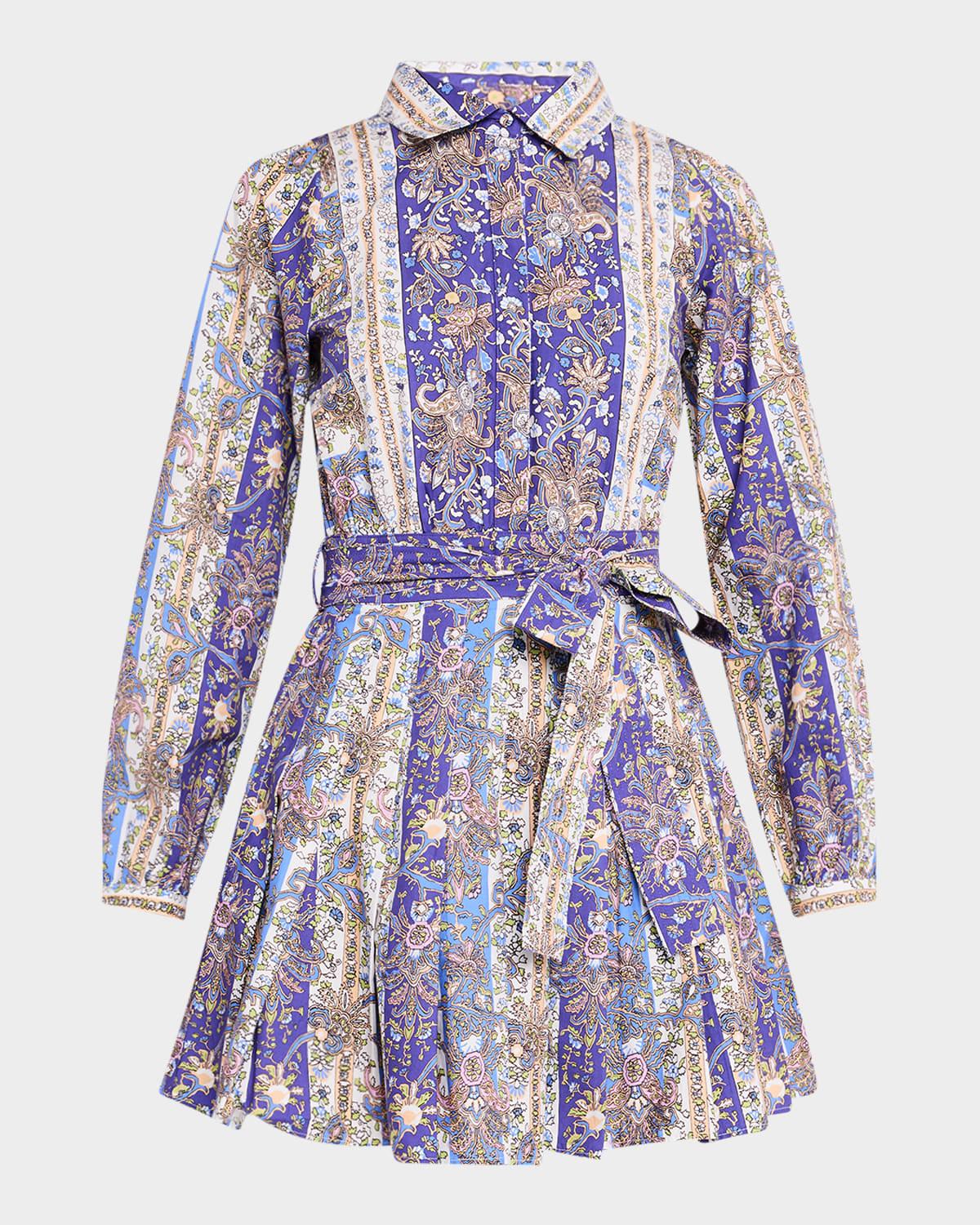 cornelia belted mini shirtdress
