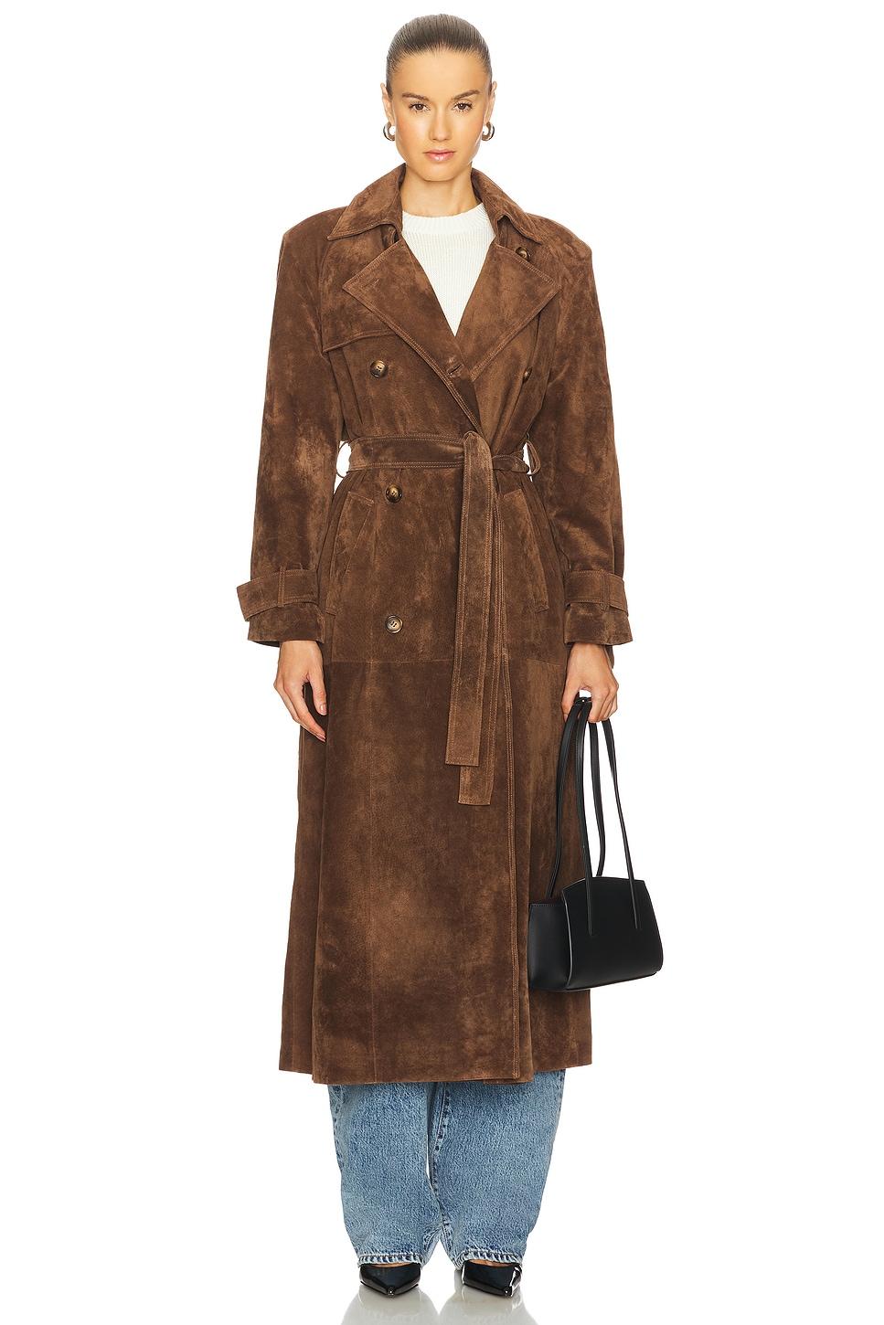 corrin suede coat