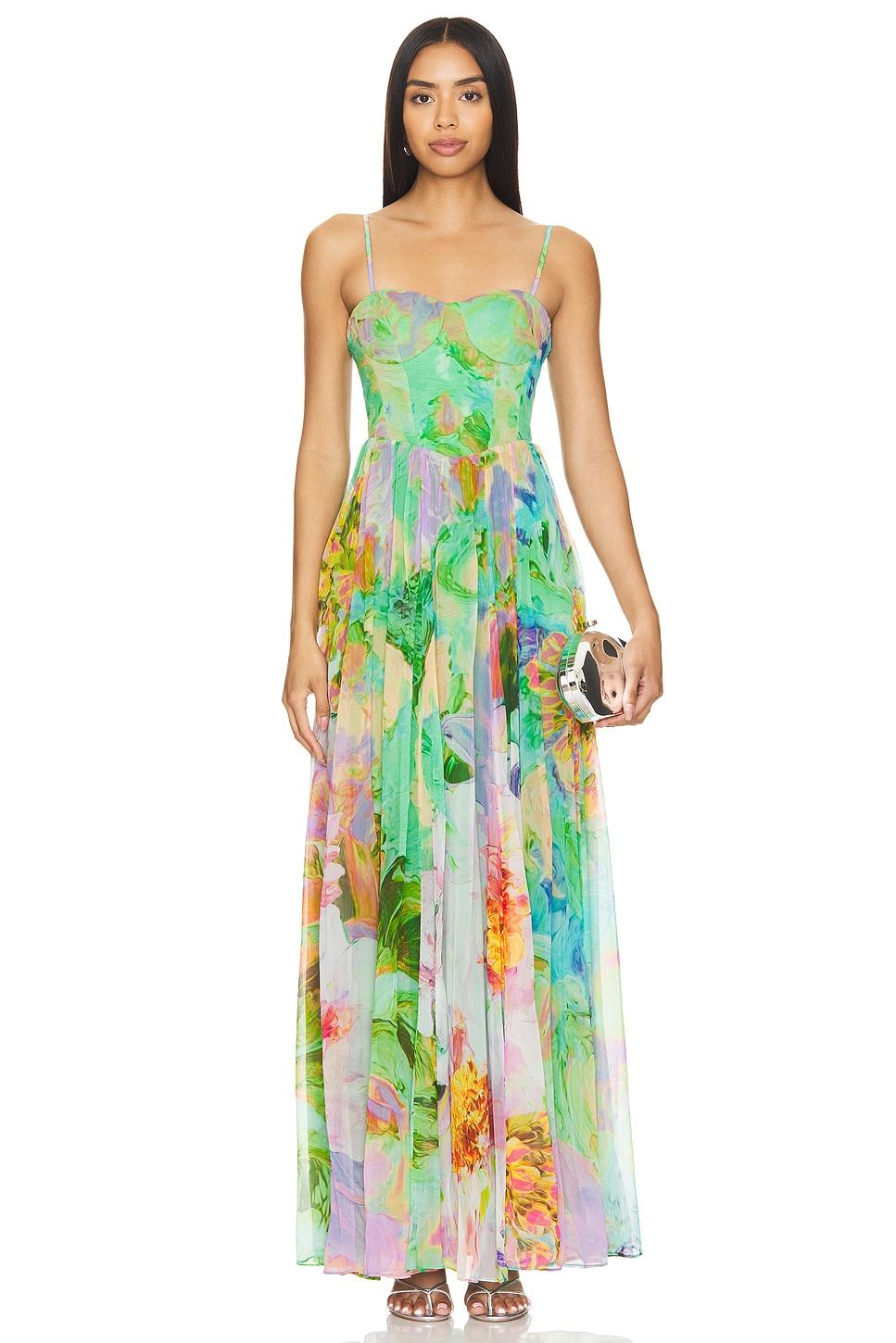 corset maxi dress