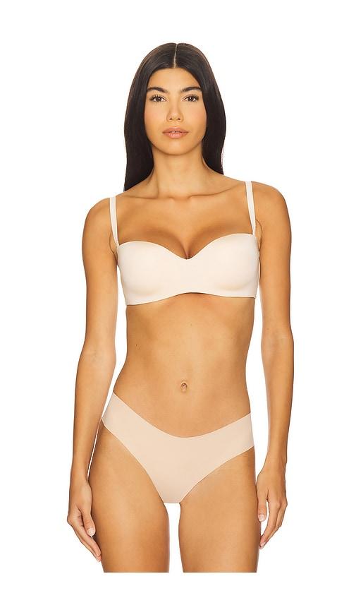 cosabella evolution strapless bra in nude.