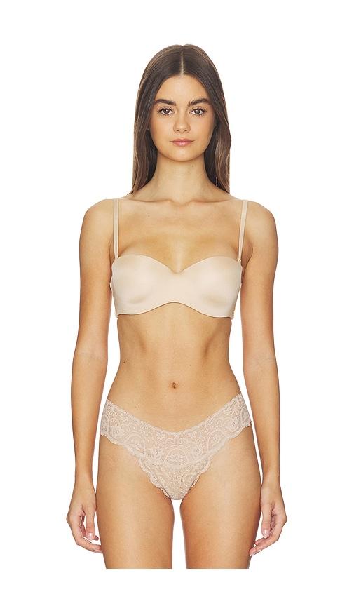 cosabella lisciante strapless bra in nude.