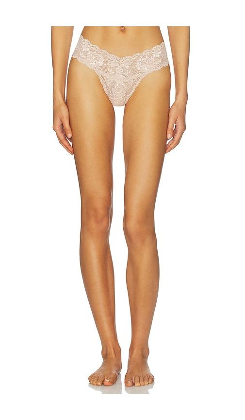 cosabella never say never low rise thong in nude.