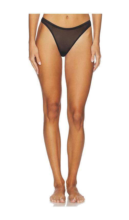 cosabella soire confidence classic thong in black.