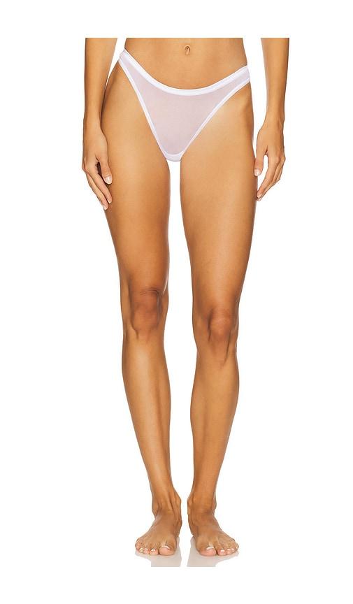 cosabella soire confidence classic thong in white.