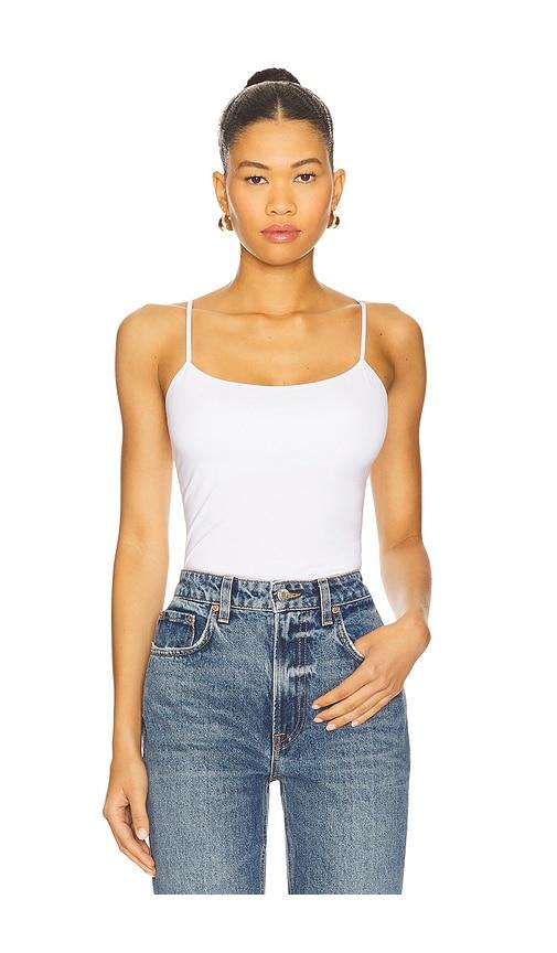 cosabella talco long camisole in white.