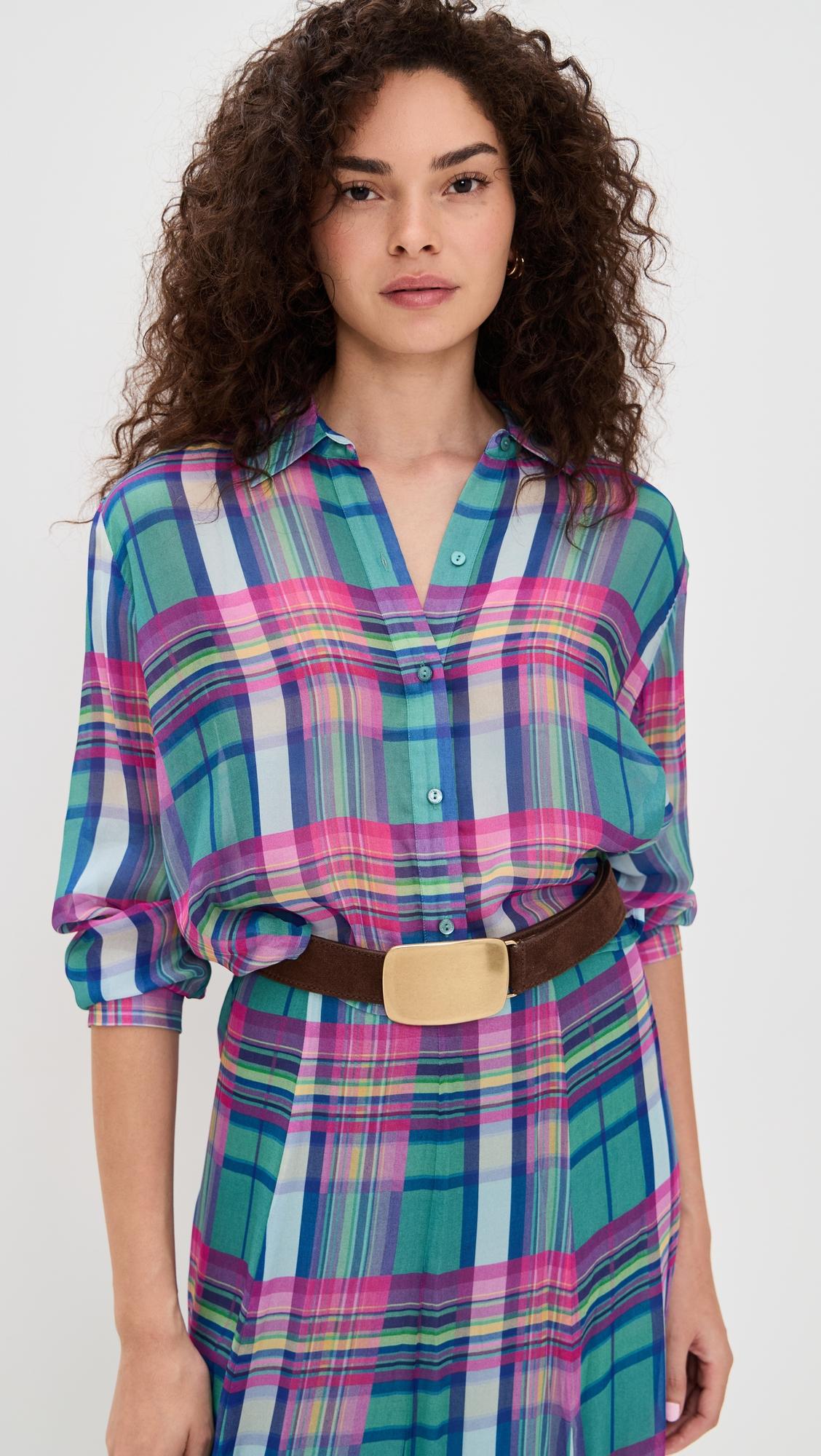 cosette crop high low shirt
