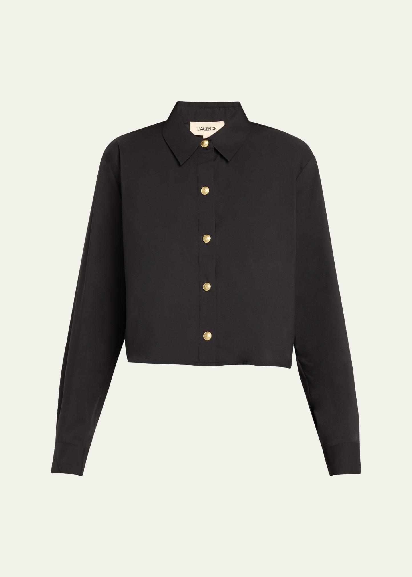 cosette cropped high-low shirt