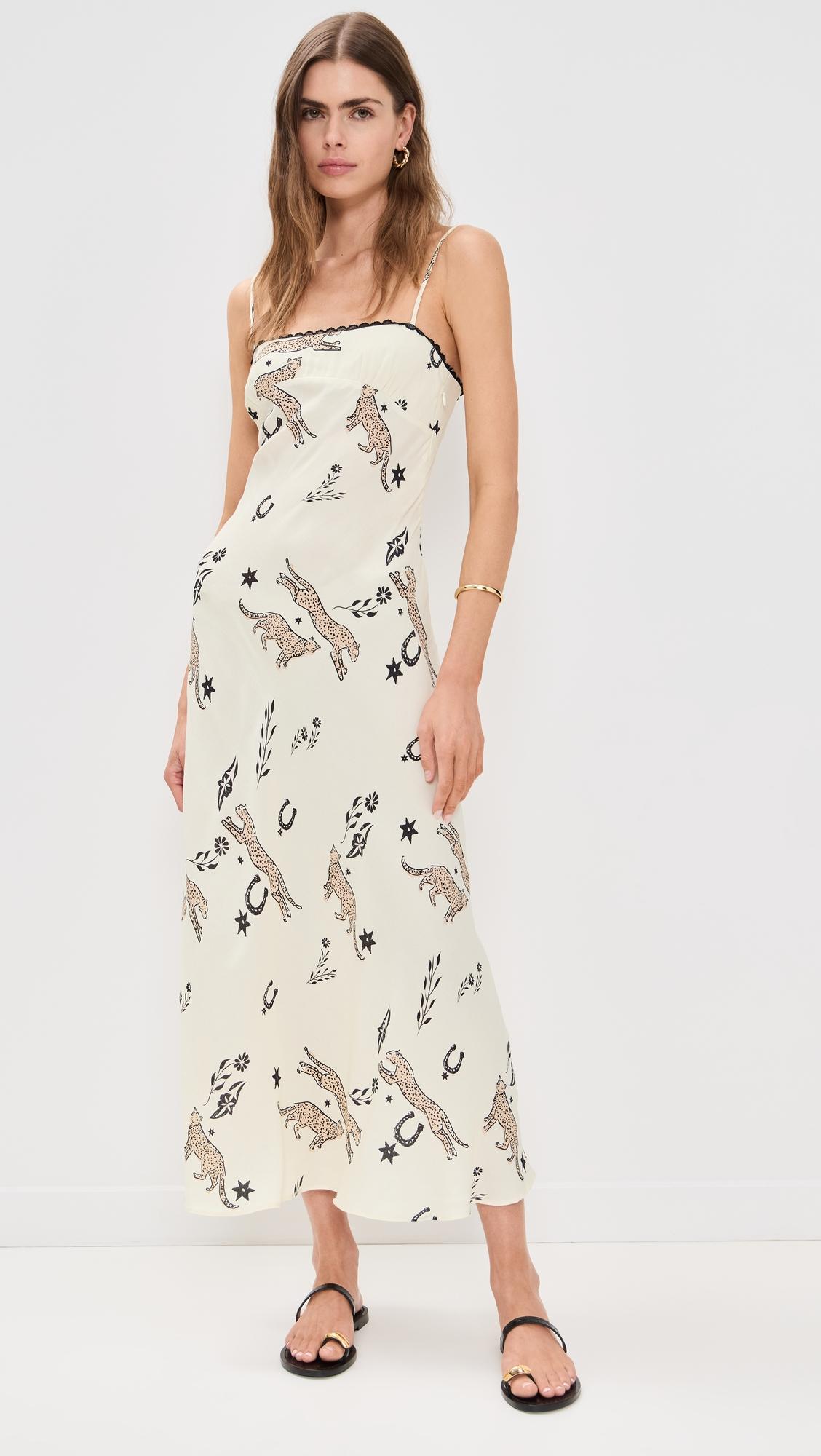 cosmic bias cut maxi dress