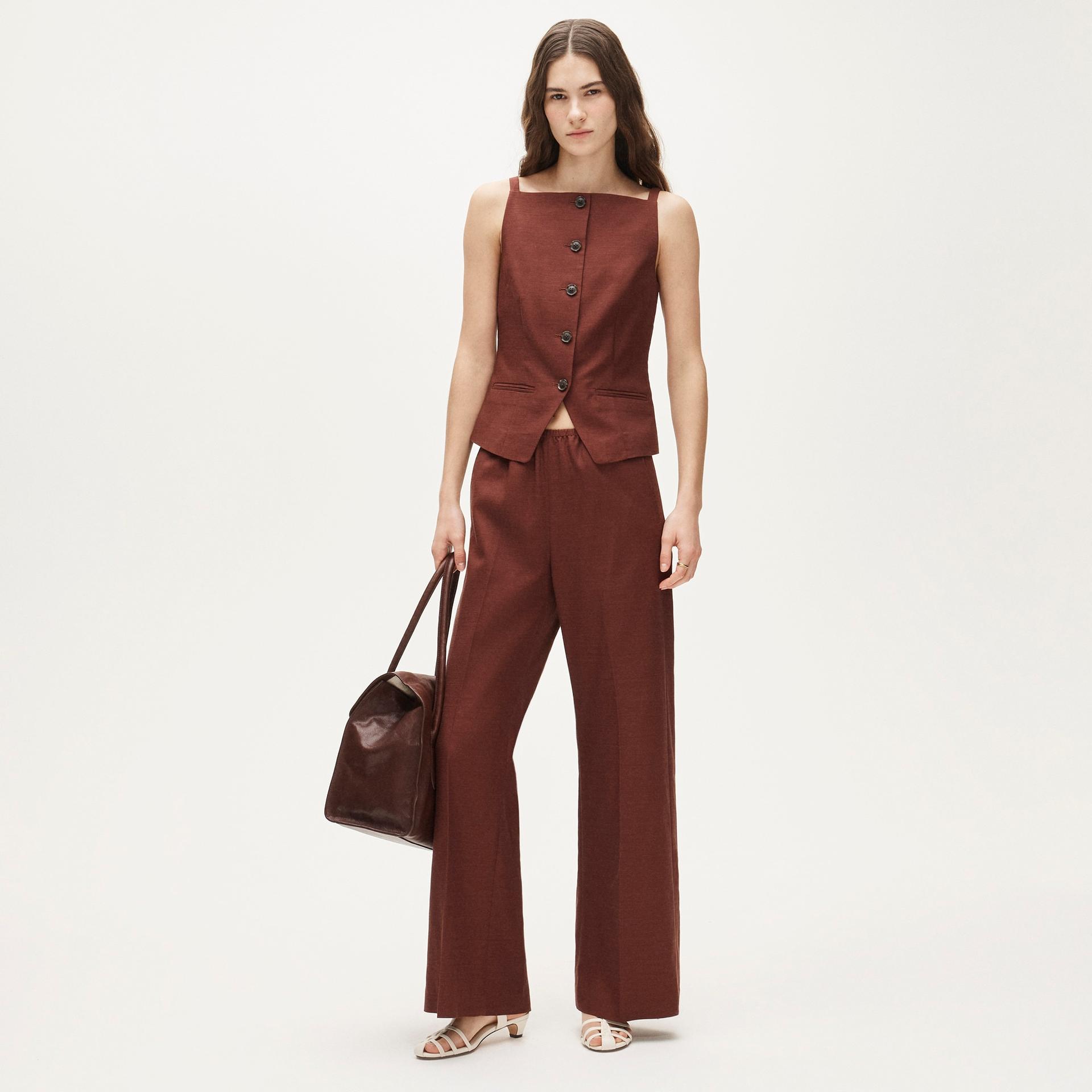 cosmo pant in striped gramercy linen blend