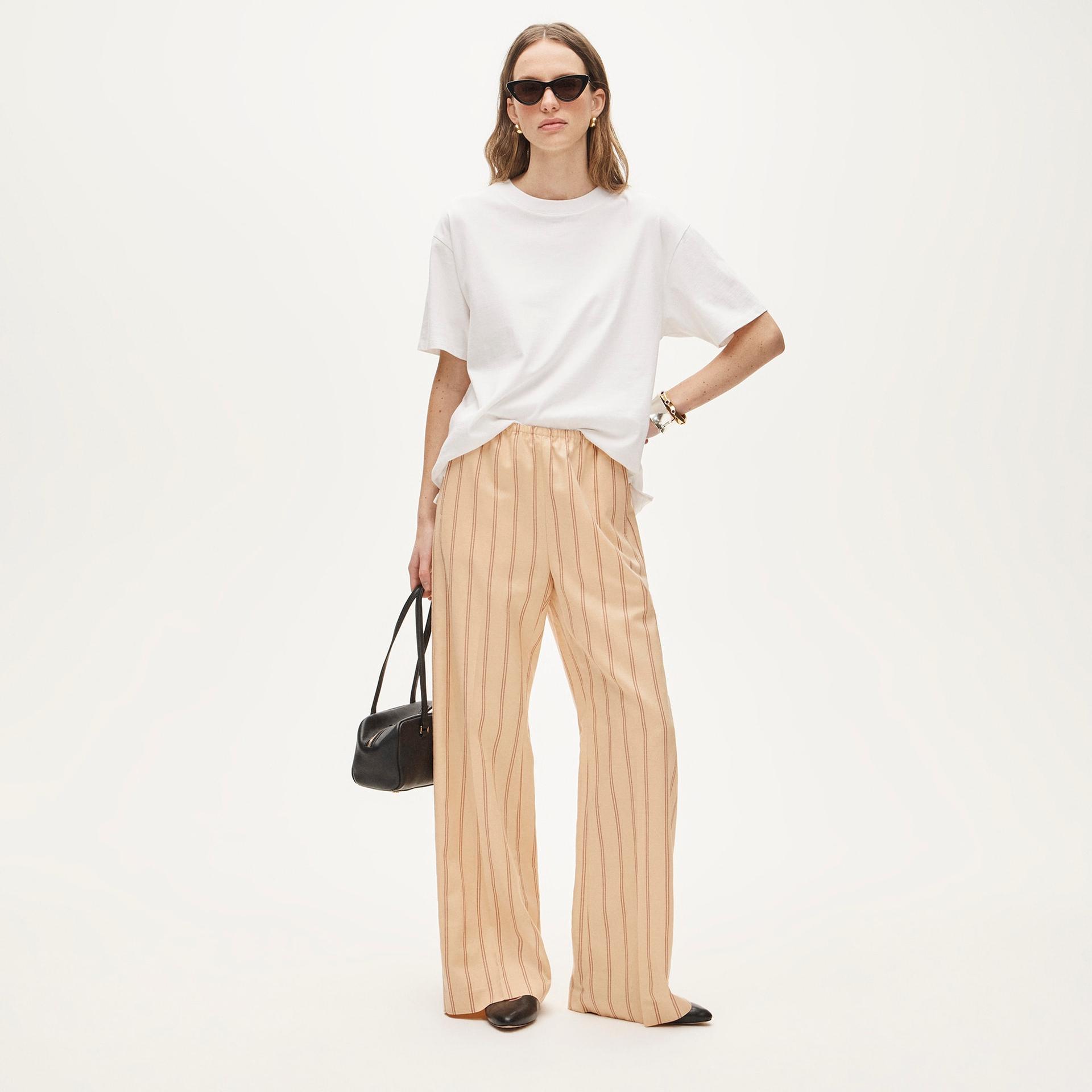 cosmo pant in striped gramercy linen blend
