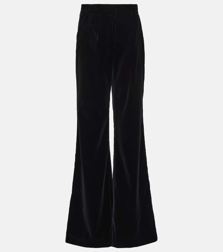 costarellos barine cotton velvet straight pants