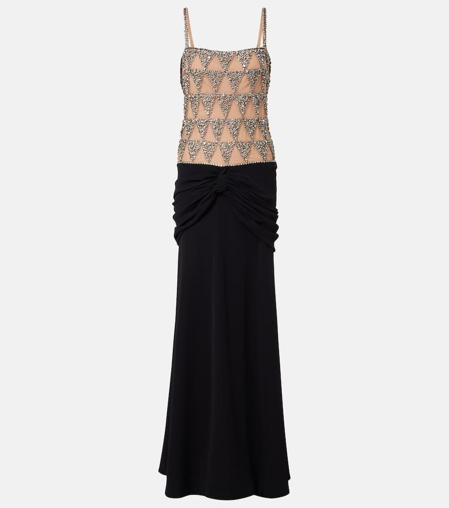 costarellos embellished gown