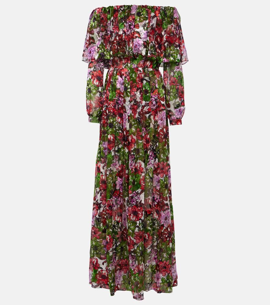 costarellos floria devoré silk