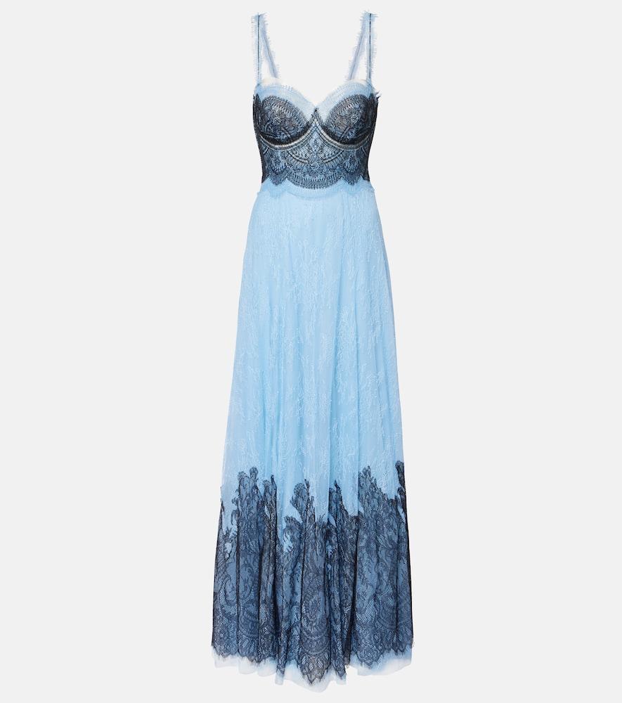 costarellos gallie chantilly lace gown