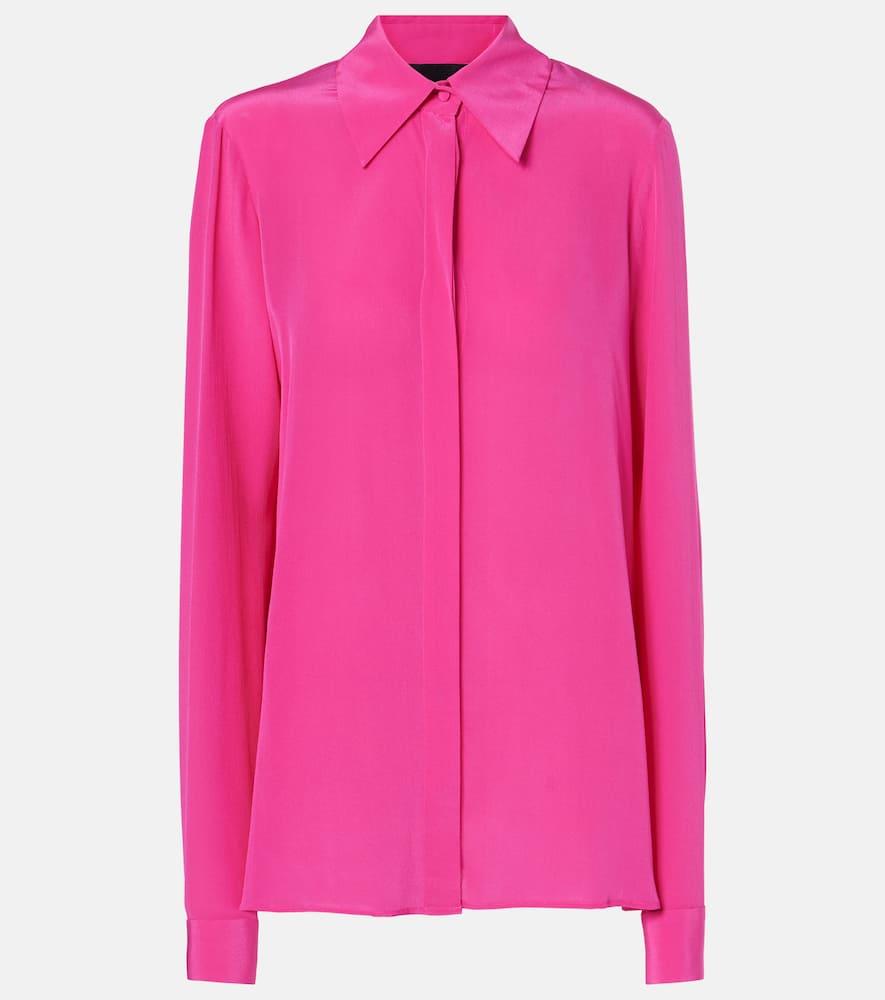 costarellos keltie silk crêpe de chine shirt
