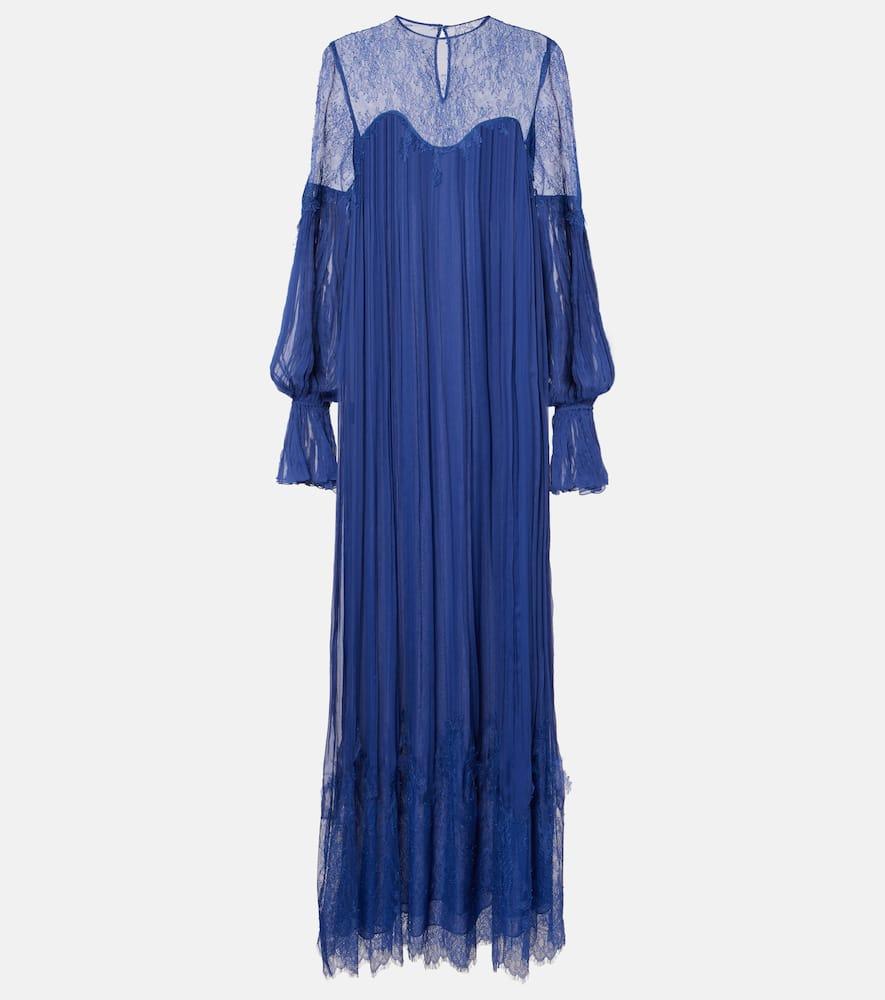 costarellos renia chantilly lace gown