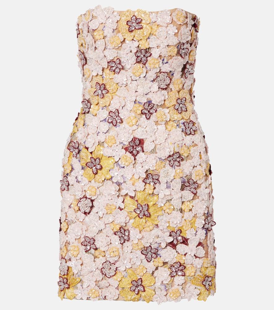 costarellos sirra embellished corset dress