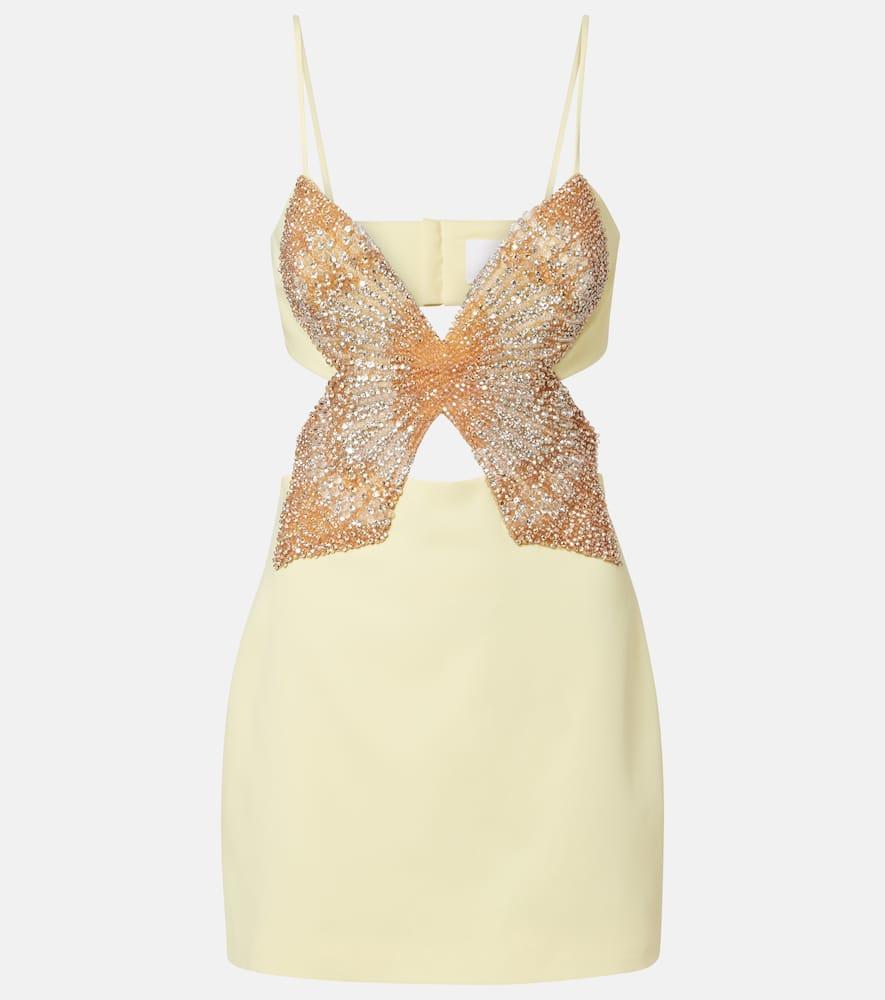 costarellos zilia embellished minidress