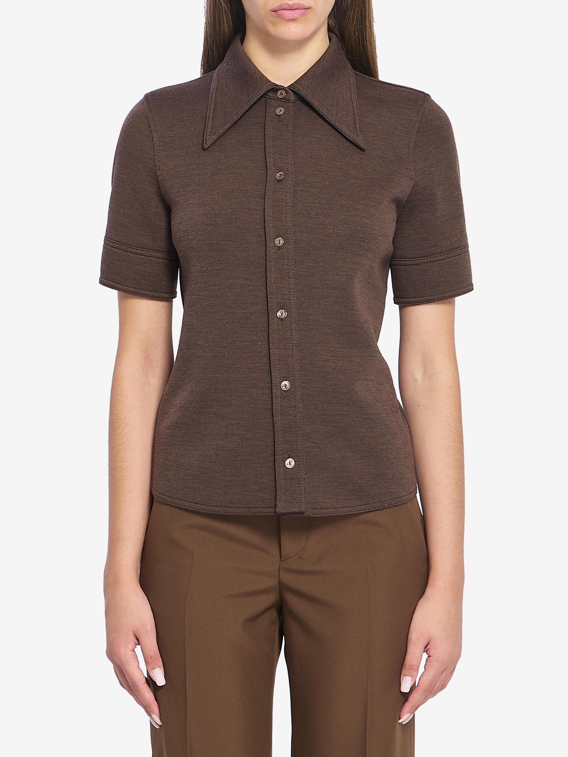 cotton and wool jersey shirt