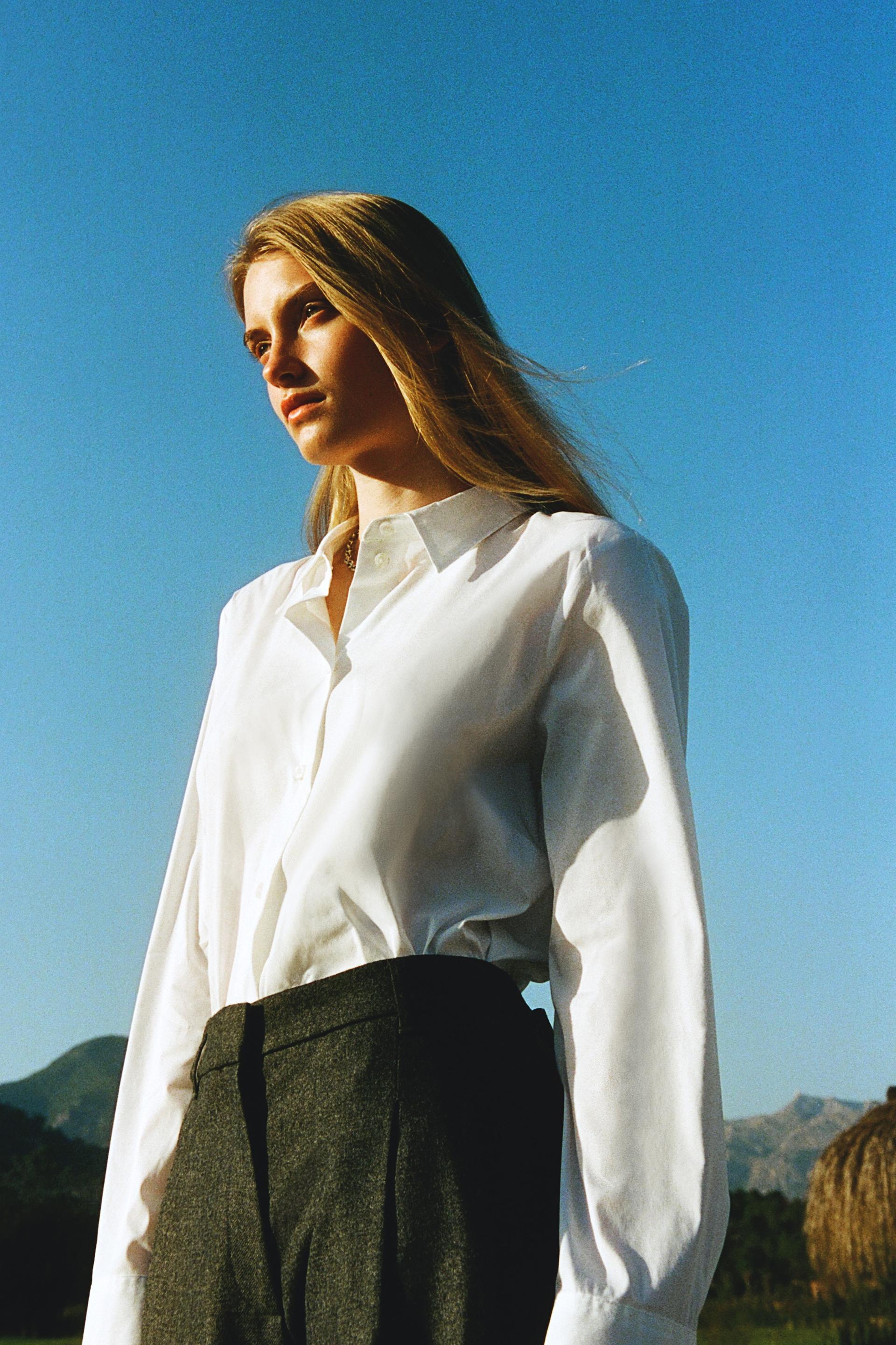 cotton-blend shirt
