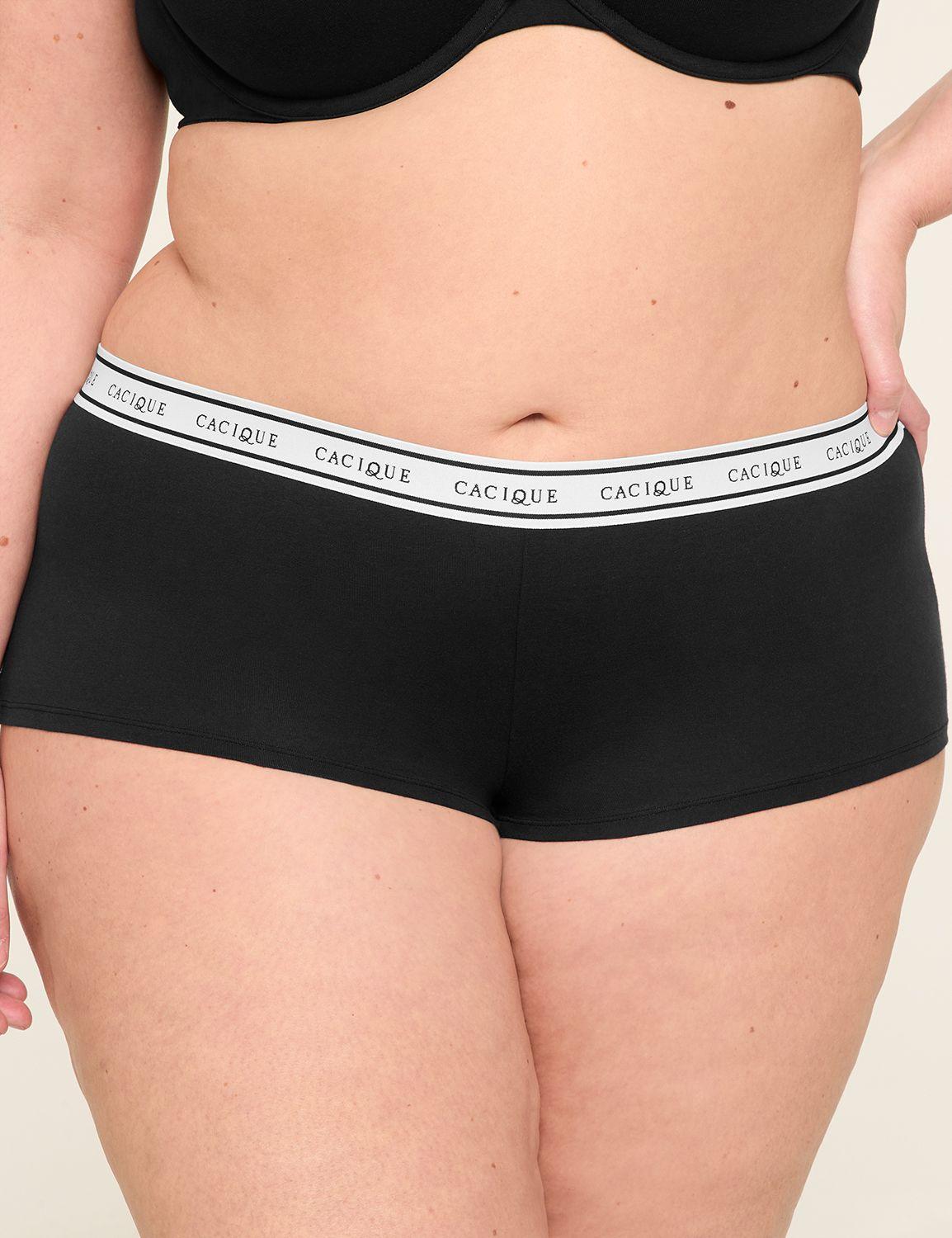 cotton boyshort panty with wide waistband