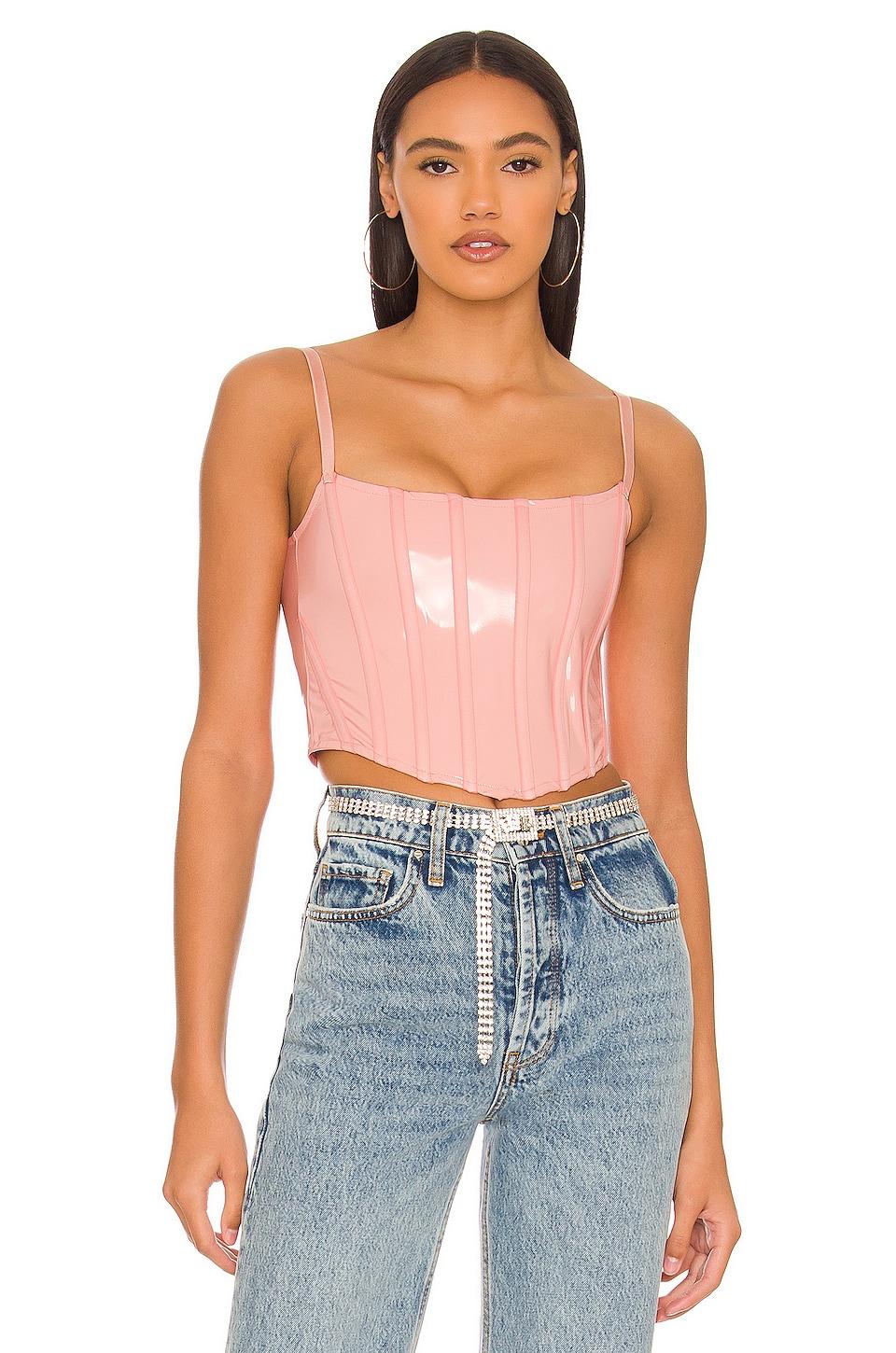 cotton candy corset top