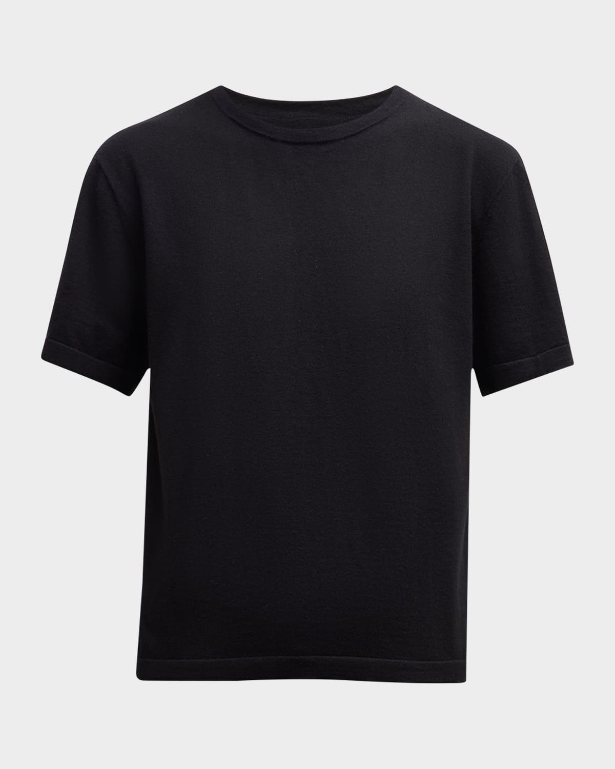 cotton cashmere crewneck t-shirt