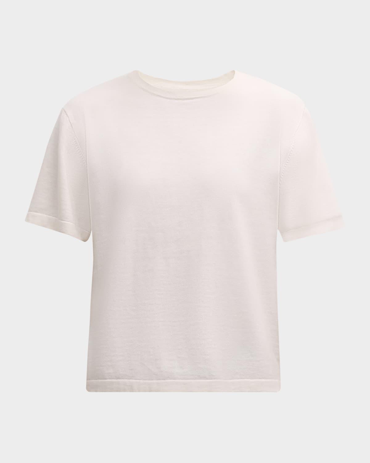 cotton cashmere crewneck t-shirt
