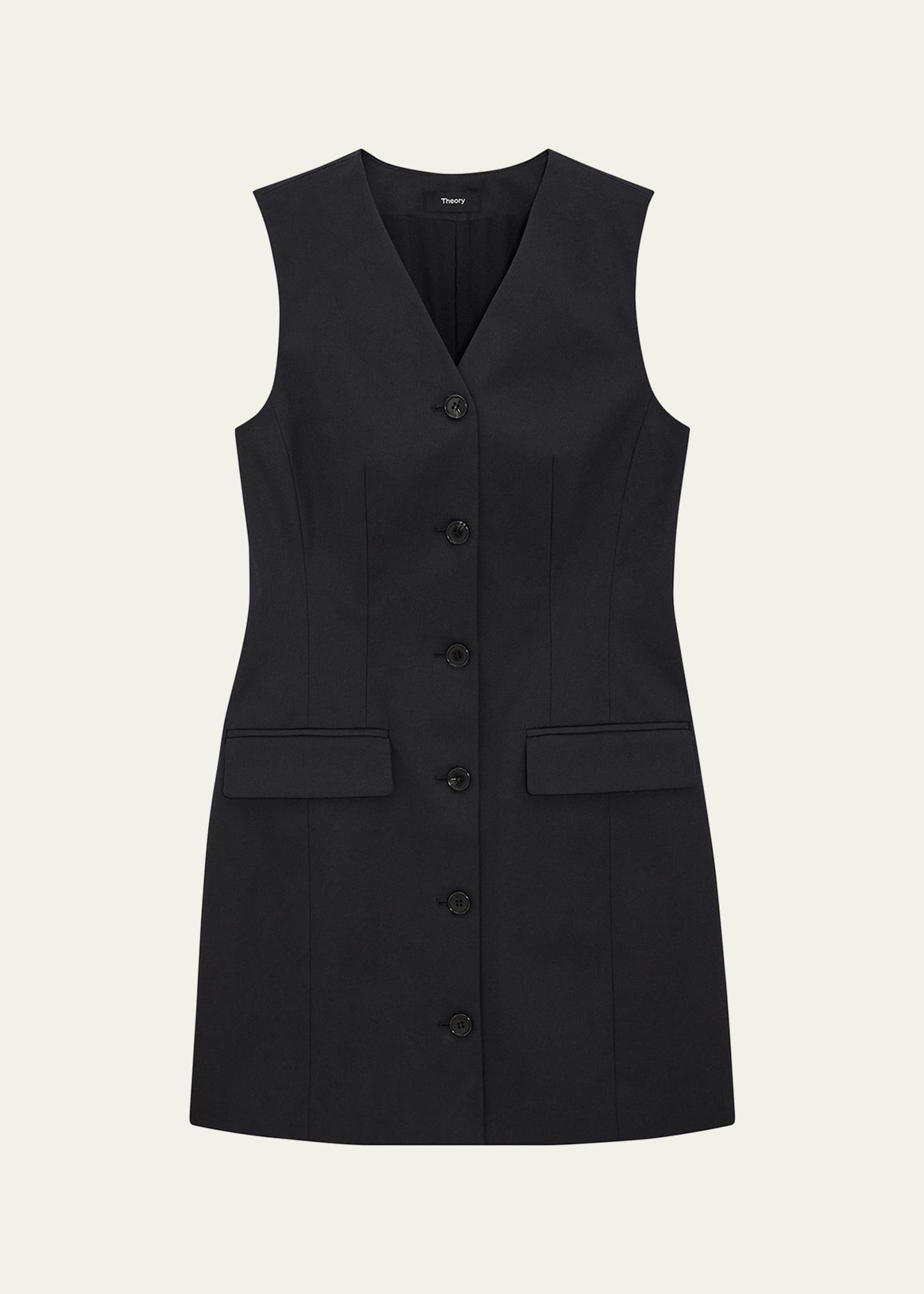 cotton chino mini blazer dress
