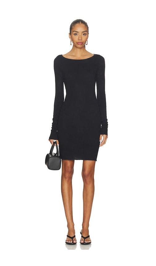 cotton citizen marbella mini dress in black.