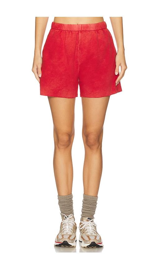 cotton citizen roma short in red.