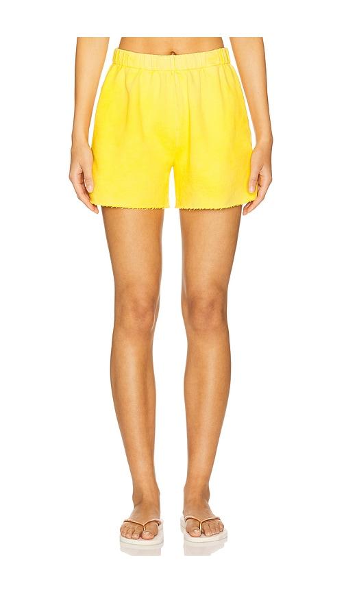 cotton citizen roma short in yellow.