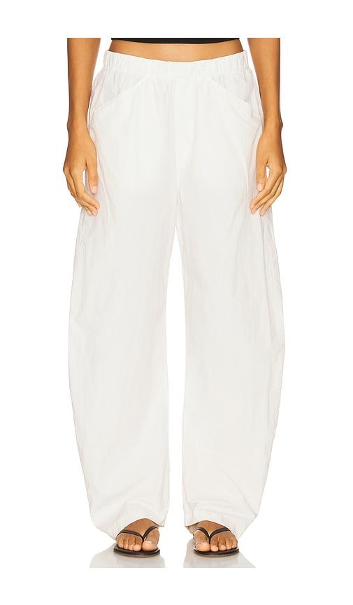 cotton citizen santorini trouser in ivory.
