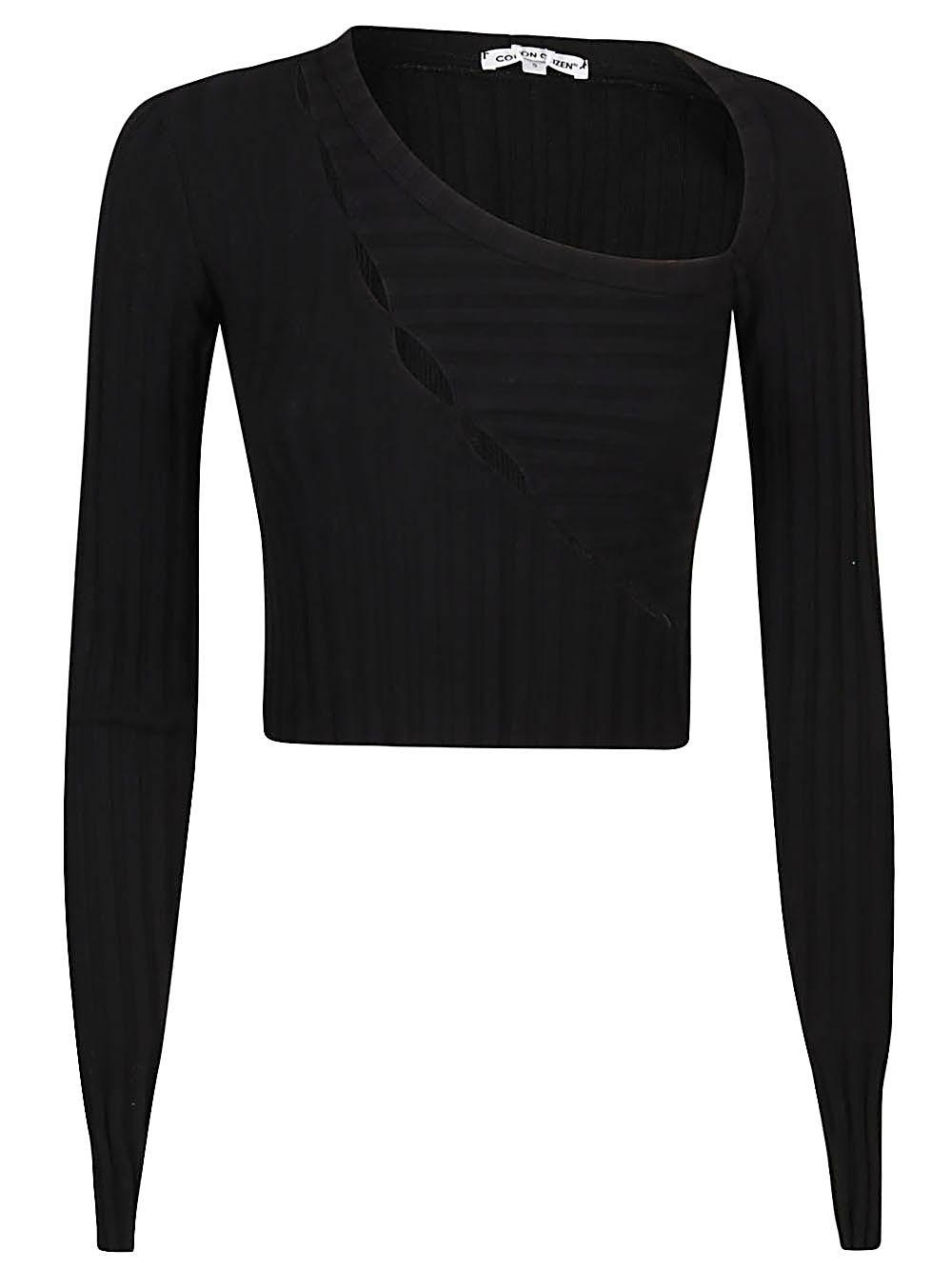 cotton citizen t-shirts and polos black main material: spandex - women