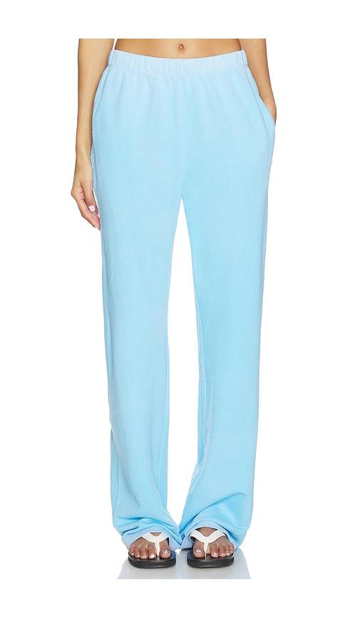 cotton citizen the roma sweatpant in baby blue.