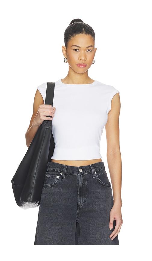 cotton citizen the seoul muscle tee in white.