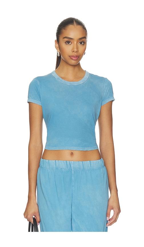 cotton citizen the standard baby tee in blue.