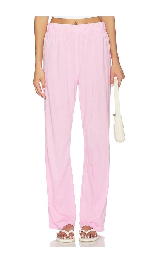 cotton citizen the standard pant in pink.