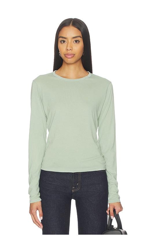 cotton citizen the standard shirt in sage.