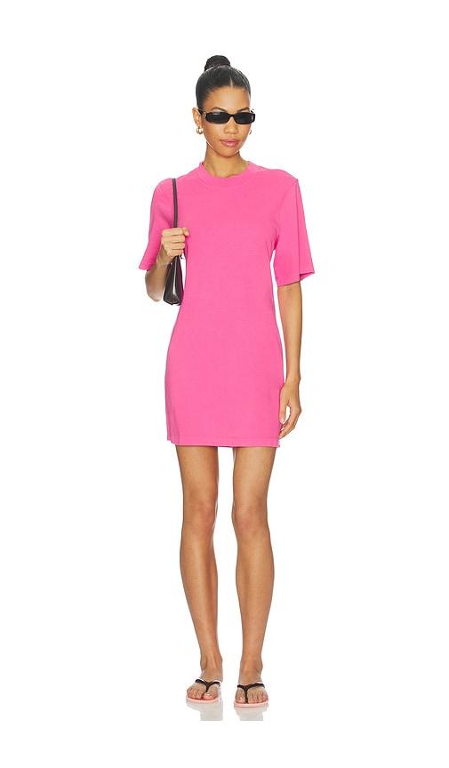 cotton citizen the tokyo mini dress in pink.