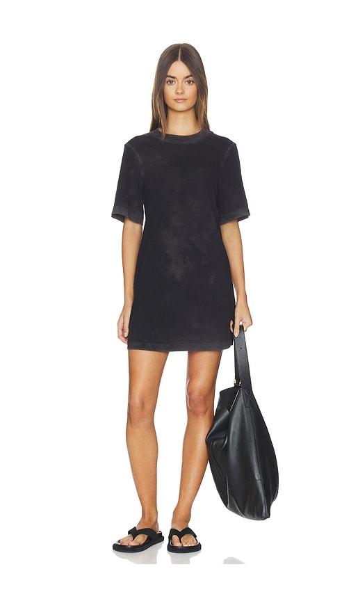 cotton citizen tokyo mini dress in black.