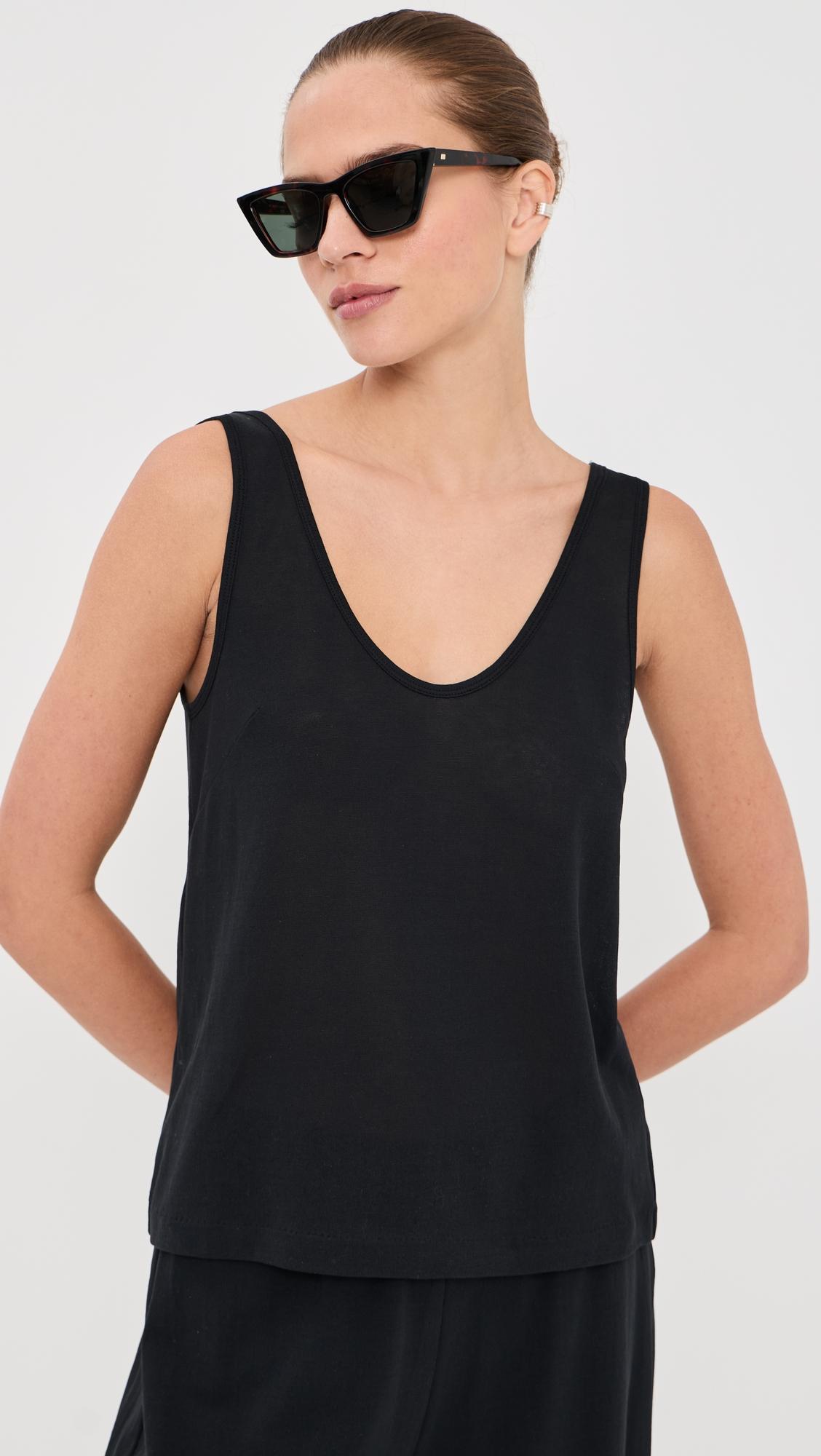 cotton crepe tank