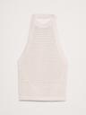 cotton crochet mesh halter top