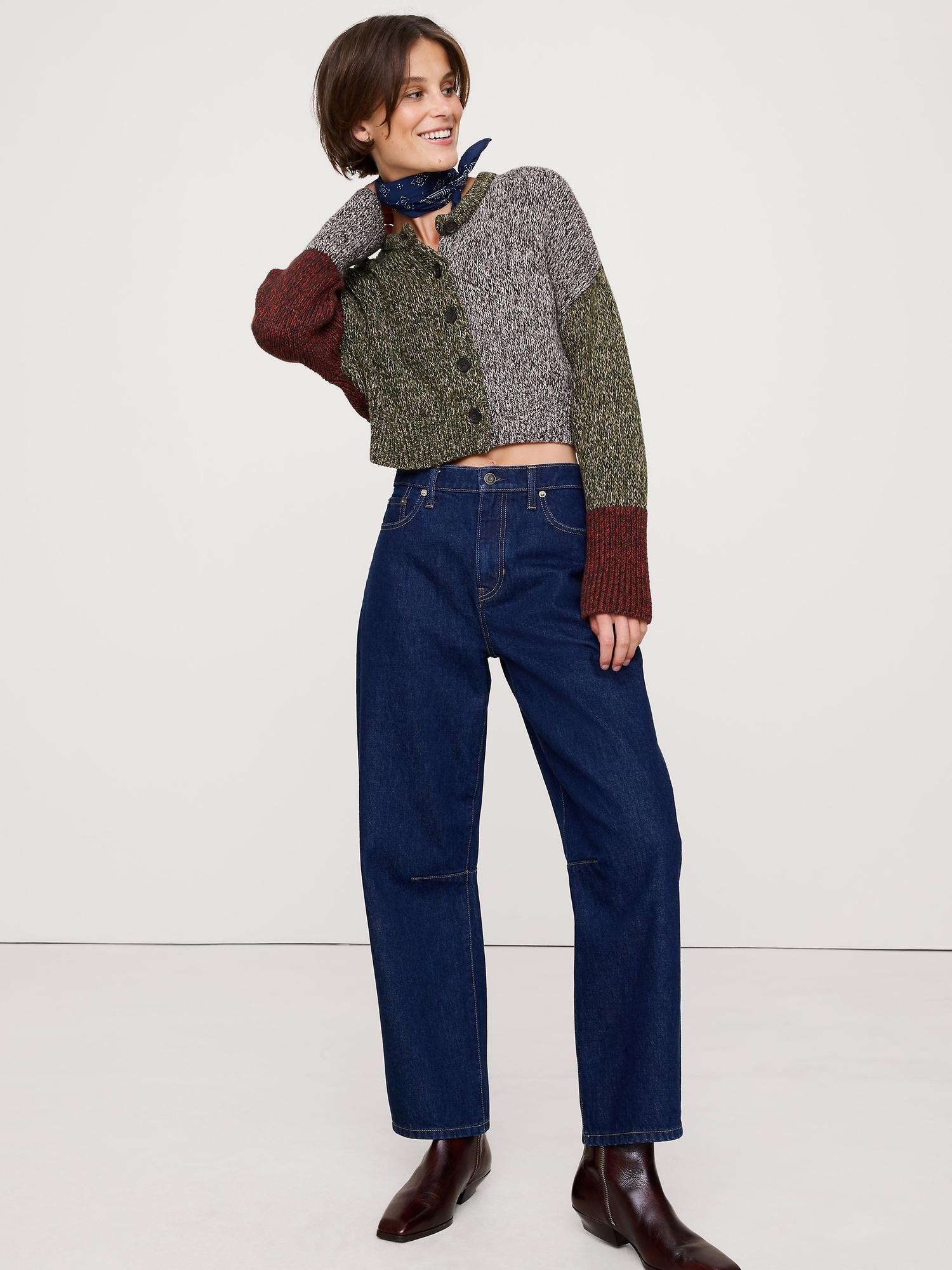 cotton cropped cardigan