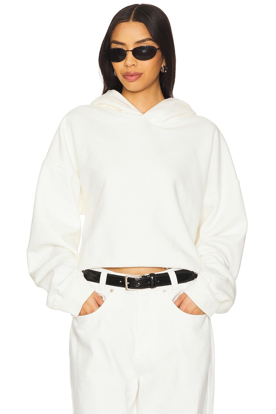 cotton cropped sweatshirt