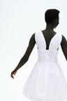 cotton dress with flared skirt