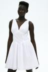 cotton dress with flared skirt