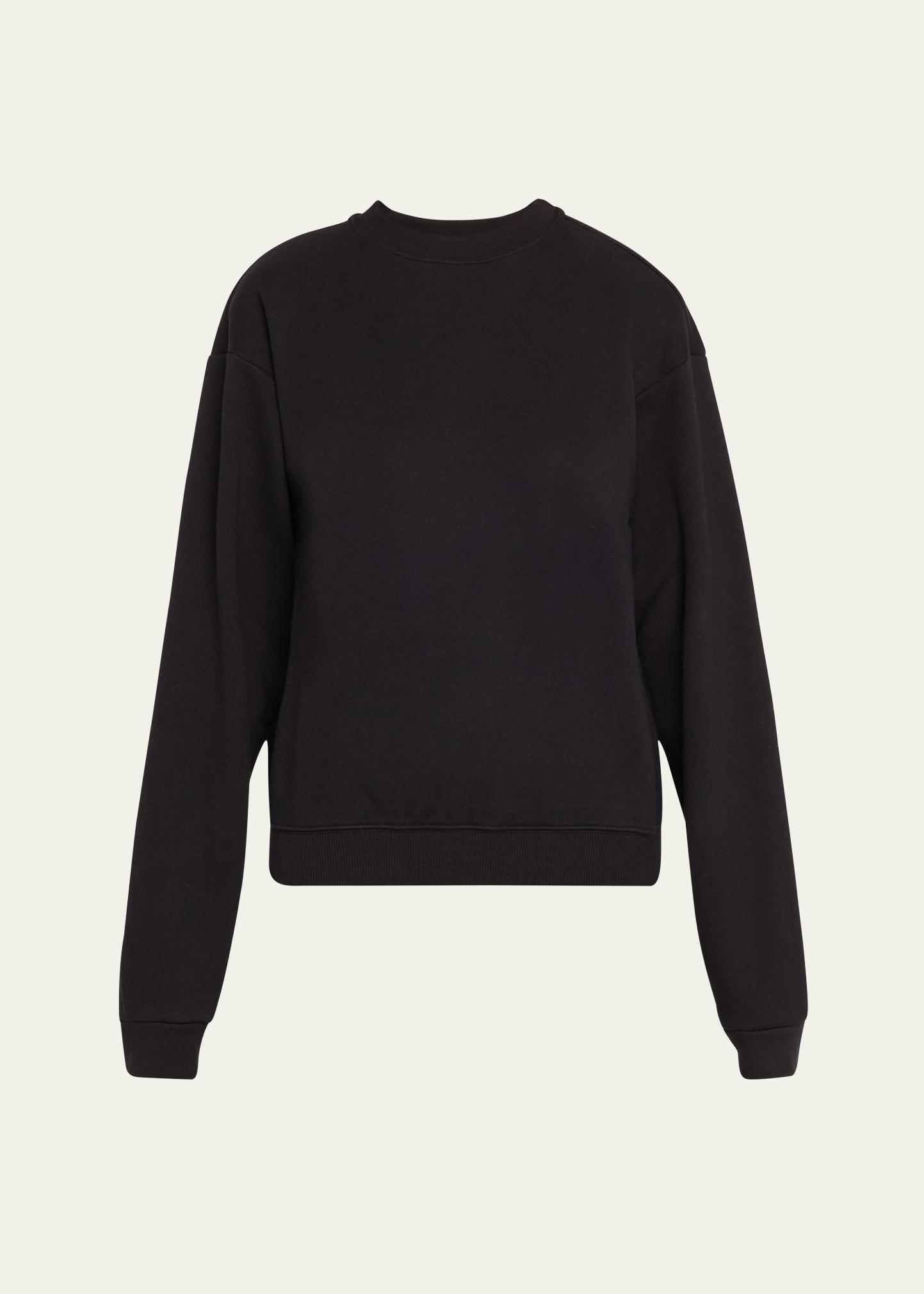 cotton fleece crewneck pullover