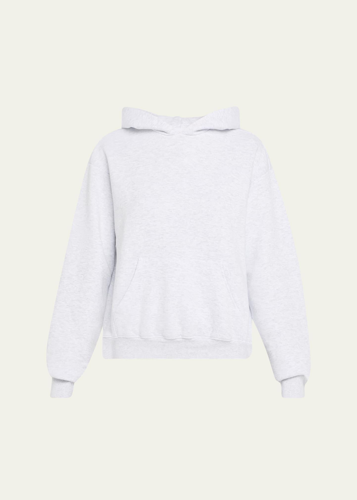 cotton fleece hooded pullover