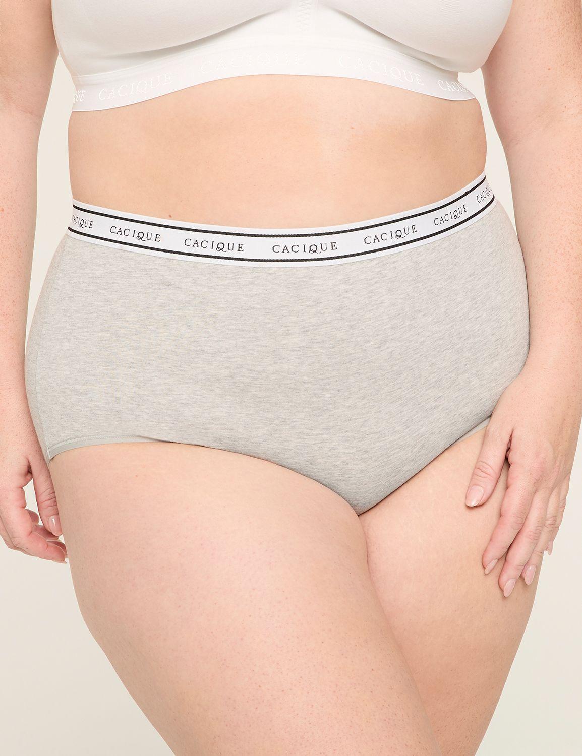 cotton full brief panty with wide waistband